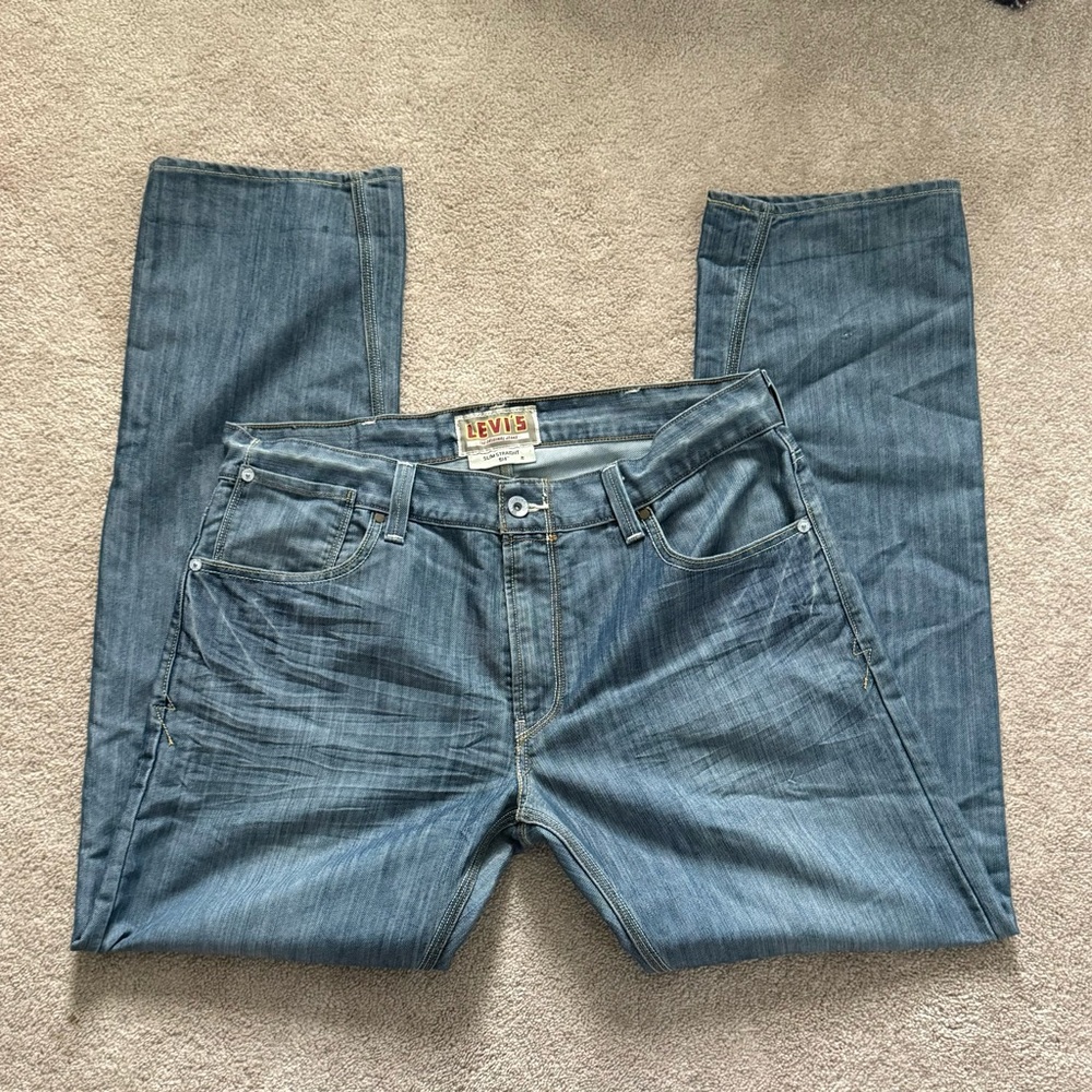 Levi's 514 Slim Straight Men's Jeans Denim  Medium Wash W 38 L 34